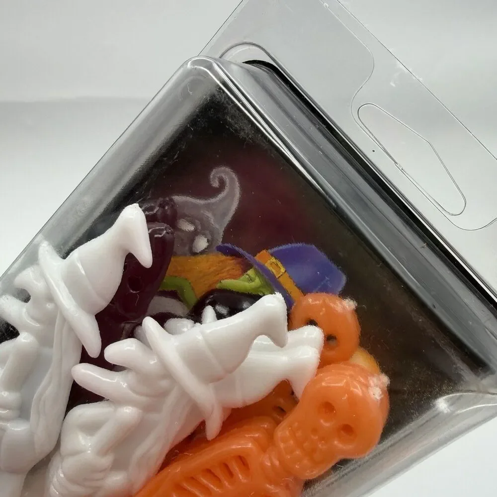 VTG 90’s Halloween Party Plastic Forks Spoons Knives 3D Flatware Mummy Witch NOS